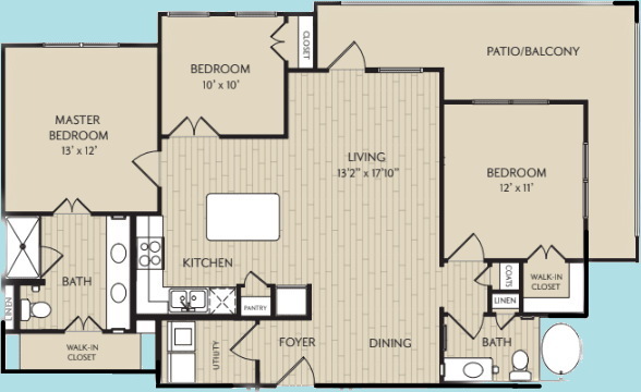 Diagram of Colorado Floor Plan