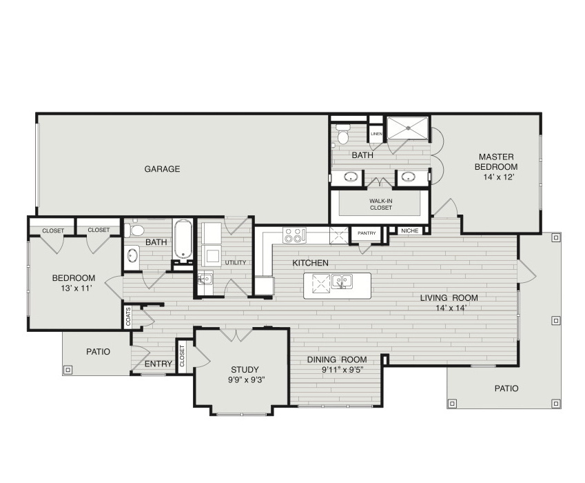 Diagram of Travis Floor Plan