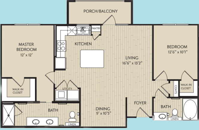 Diagram of Whitney Floor Plan