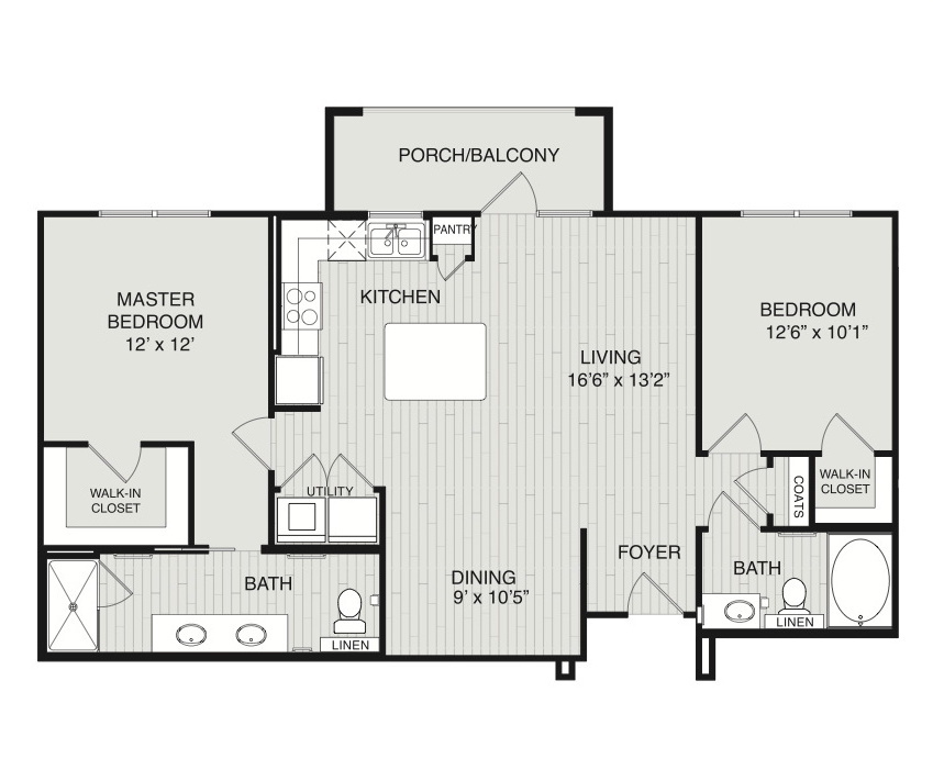 Diagram of Whitney Floor Plan